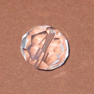 1 Stück facettierte Kristall Glas Perlen / Kugeln 18mm - breite Facette