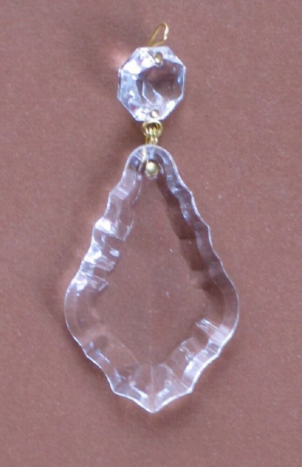 Kristall Glas Pendel 50mm + oktagon - Maria Theresia