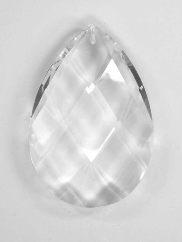 große Kristall Glas Vollschliff Lüsterbehang Raute