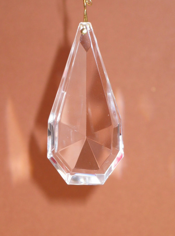 Kristall Glas Pendel  - handschliff mit Facetten Lüsterbehang