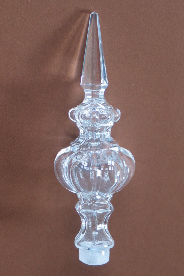 Kristall Glas Lüster Spitze 130 mm - hohl geblasen