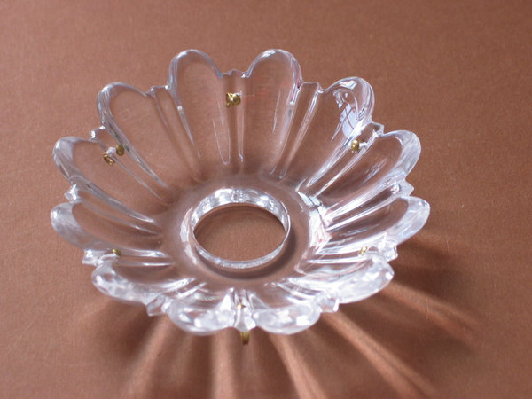 Kristall Glas Tropfschale für Lüster 100mm - Louis XV - 6 Pins