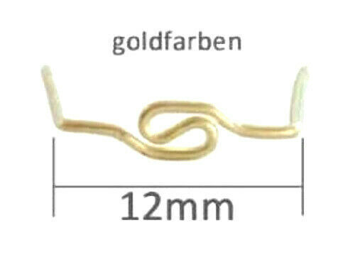Haken Snake Clip - Verbindungsclips 12mm messing goldfarben