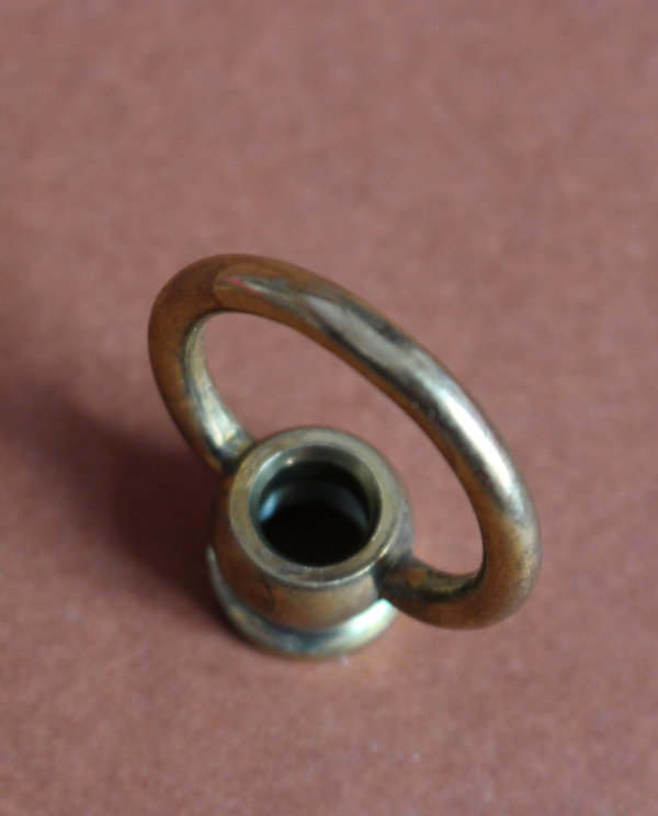 Gelenk Aufhänge Ring 31mm massiv Messing mit Gewinde